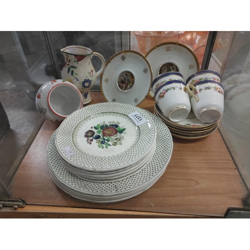 1377 - A mixed lot of ceramics including Masons tea plates and china cups and saucers