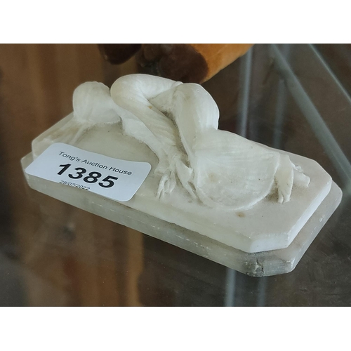 1385 - Marble figurine of a sleeping Lady