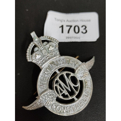 1703 - Air ministry constabulary cap badge