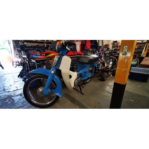 281 - FANTASTIC HONDA CUB 1978 70CC MOTORBIKE SCOOTER VERY SOUGHT AFTER 13,319 MILES 2 OWNERS FROM NEW, KE... 