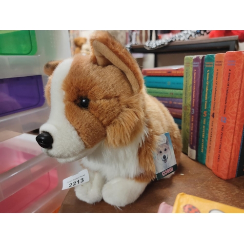 2213 - Faithful friends collectible corgi soft toy