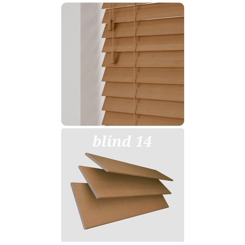 1908 - Venetian	Blind	Wood		Colour- Honey		50mm		Standard		New in box		1547	X	1390 mm	RRP £148.06