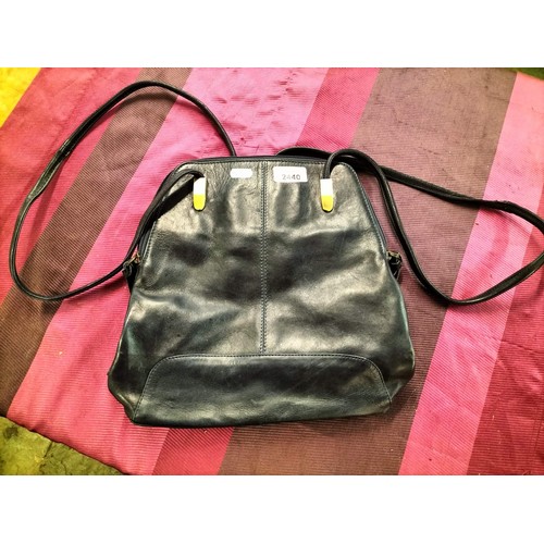 2440 - JOBIS leather shoulder bag/back pack