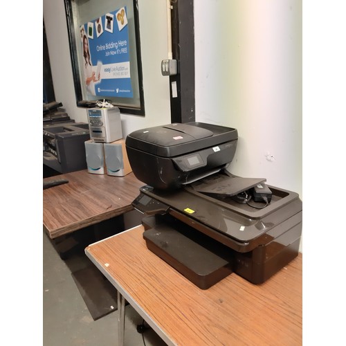 572 - LARGE I.T JOB LOT includes two HP printers. Model officejet 3835 and Officejet 7612. 2 x large comme... 