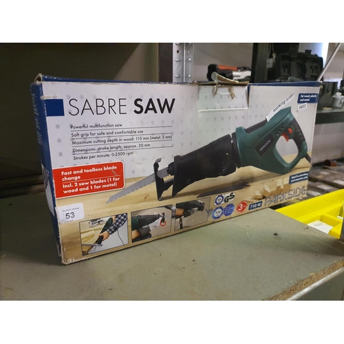 153 - SABRE  SAW IN BOX WORKING ORDER