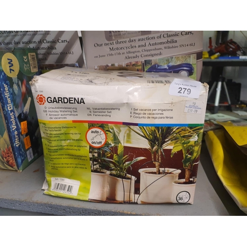 279 - GARDINA HOLIDAY WATERING SET SYSTEM IN BOX