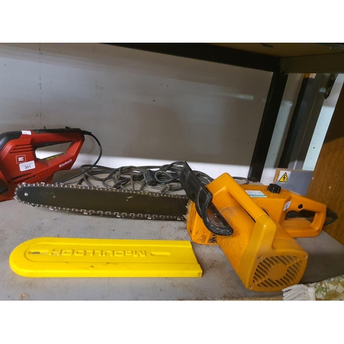 302 - ORANGE CORDED CHAIN SAW WORKING ORDER