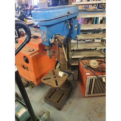 336 - LARGE PILLAR DRILL ON STAND