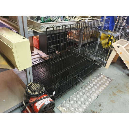 417 - LARGE DOG CAGE FOLDABLE