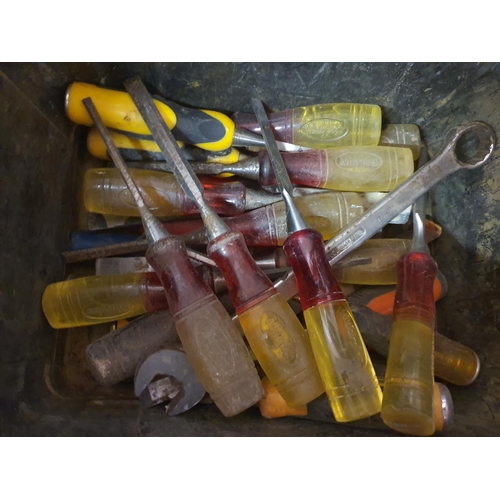 463 - A collection of Marples and Stanley chisels and other tools