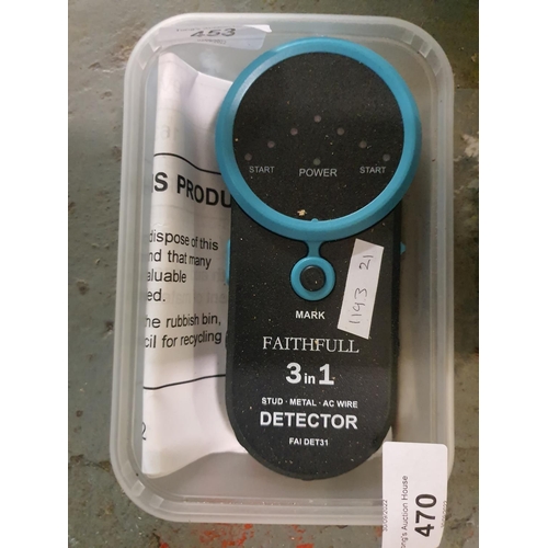 470 - A faithful three-in-one stud metal AC wire detector