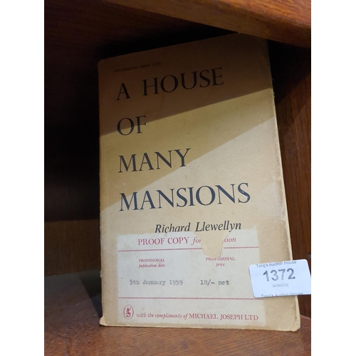 1372 - A proof/provisional copy of ‘A House of Many Mansions’ by Richard Llewellyn