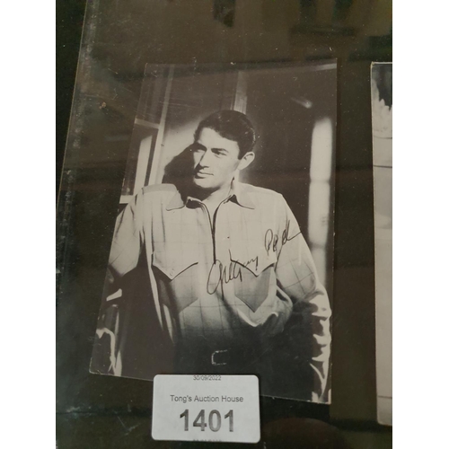 1401 - Hand Signed publicity photograph of Gregory Peck