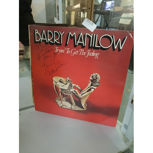 1448 - Barry Manilow record Signed Barry Manilow