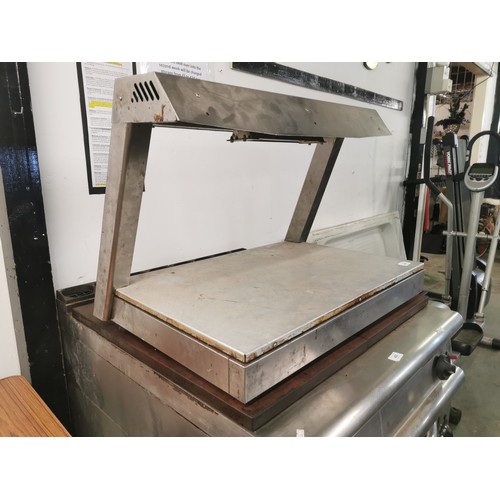 493 - Large stainless steel hotplate counter