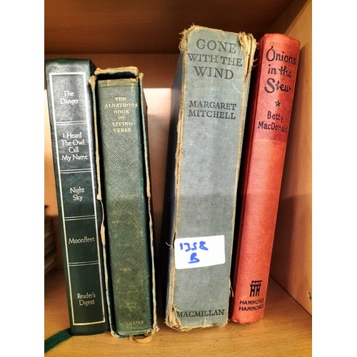 1358B - Collection of Vintage and Antique books including ‘Gone with the Wind’ 1939 Holiday edition, and ‘On... 