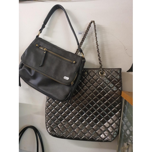 519 - Two grey handbags including Oasis