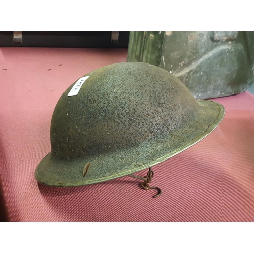 1221 - WWII standard tin helmet