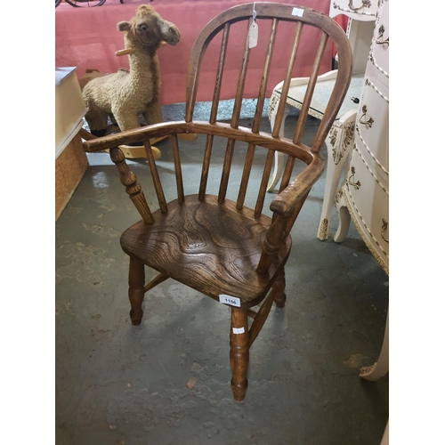 1156 - A beautiful Antique childs Windsor chair 1850 1860 excellent condition