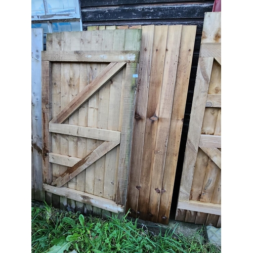 82 - 2 x wooden garden gate.  1750 x 900