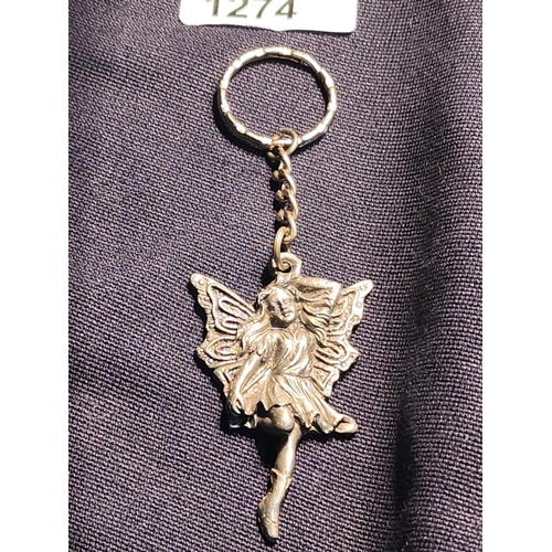 1274 - **LAST CHANCE ITEM** Pewter fairy key ring