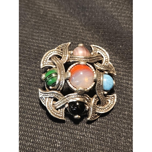 1300 - **LAST CHANCE ITEM** Celtic multistone brooch