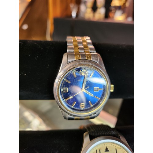 1326a - Sekonda gents wrist watch blue face