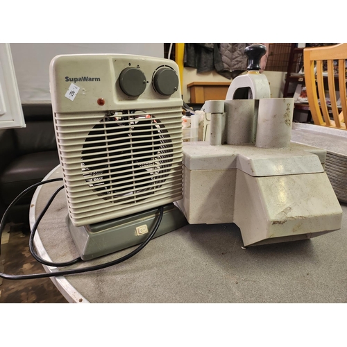 3070 - Small electric heater and another item