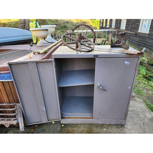 45 - large metal Leabank cabinet