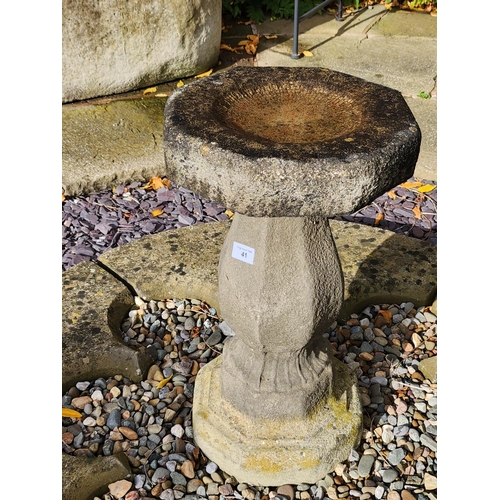 41 - Beautiful stone birdbath