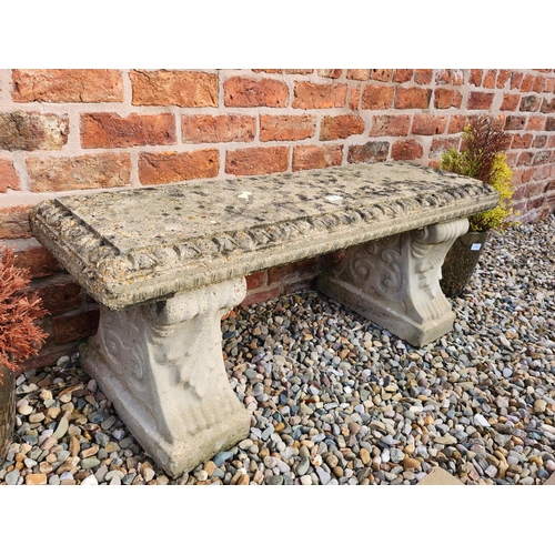 51 - Traditional stone garden bench