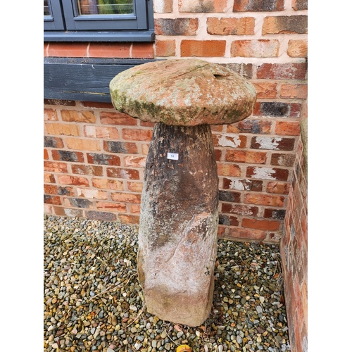 53 - Genuine Antique Staddle Stone garden mushroom