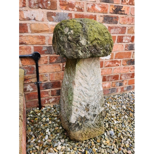 54 - Genuine Antique Staddle Stone garden mushroom