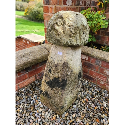 55 - Genuine Antique Staddle Stone garden mushroom