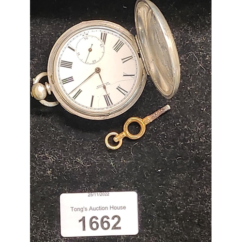 1662A - **LAST CHANCE ITEM**IMMACULATEA silver hallmarked pocket watch, late 19th century. Escribed 