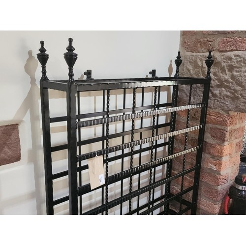 336 - ***RELISTED Stunning very large Antique Metal blacksmith forged wine rack 6ft x 33 inches