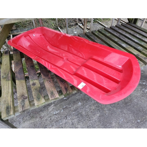 34 - four x plastic sledges