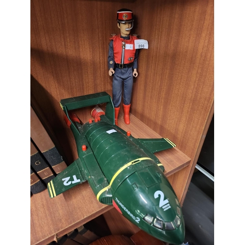 898 - Vintage Thunderbirds captain Scarlet and Thunderbird 2