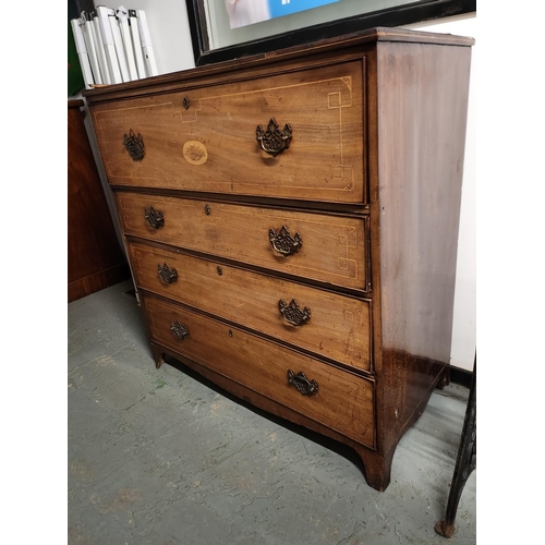 1649 - George III Secretaire Stunning quality, with drop down drawer *