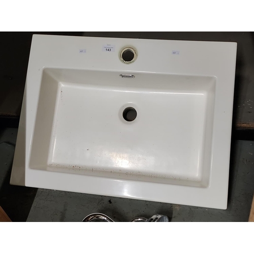 143 - Large quality sink unit 59.5cm wide by 45cm