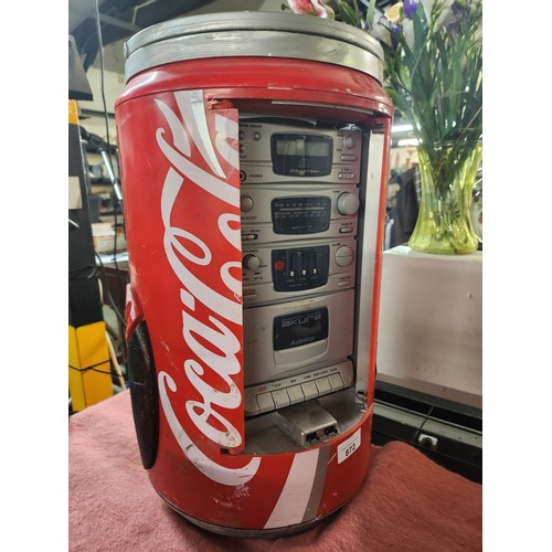 872 - Classic coca cola hifi small portable stereo