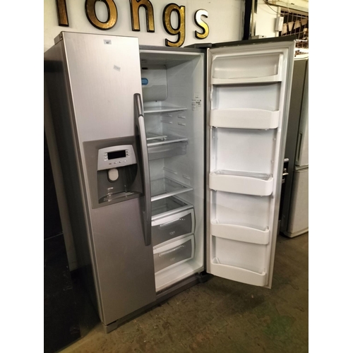 407 - *Good working order LARGE FRIDGE FREEZER WITH WATER DISPENSER GWO  25