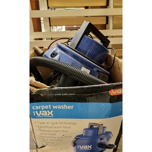 438 - VAX total floors carpet washer in box AS NEW GWO