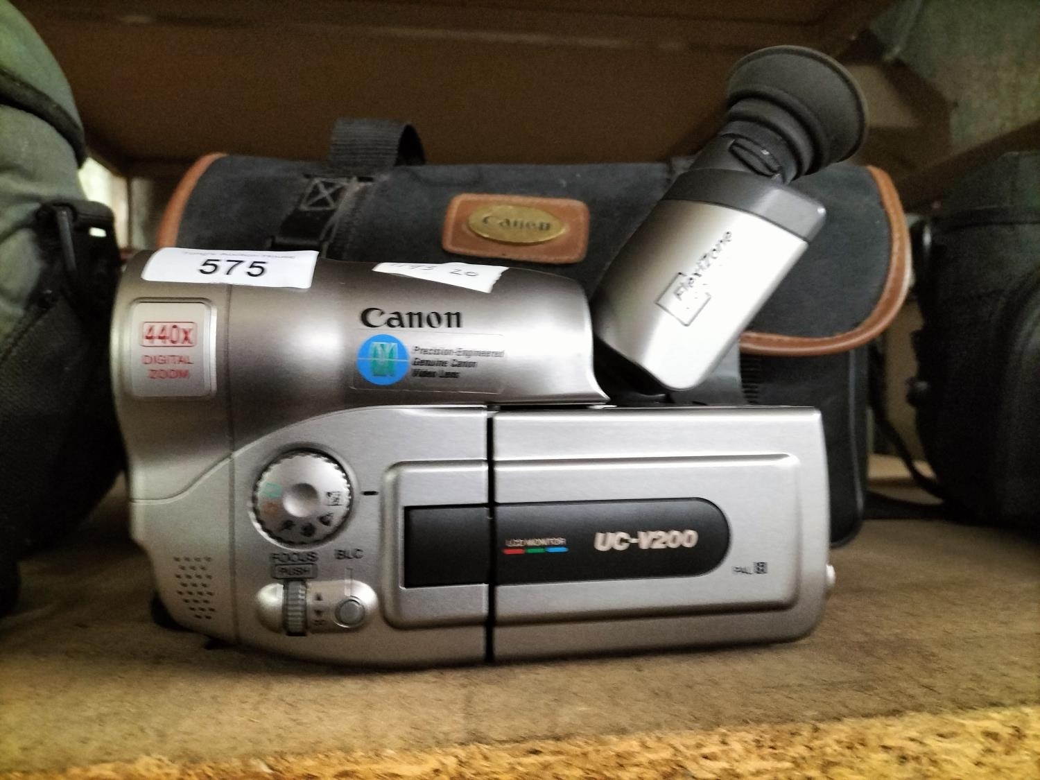 Canon UCV200E camcorder with bag