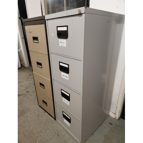 418 - LARGE METAL COMMERCIAL FILING CABINET  24