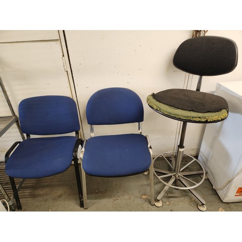 417A - **late entry 3 office chairs