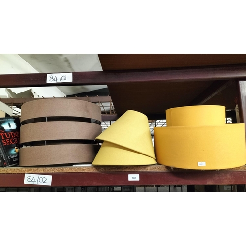 780 - GREY GOLD YELLOW LIGHTSHADES