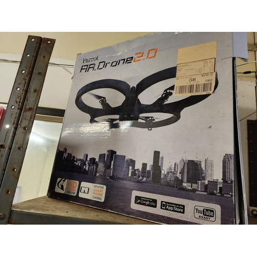 1827D - LARGE BOXED DRONE AS NEW PARROT AR DRONE 2.0 GOOD WORKING ORDER