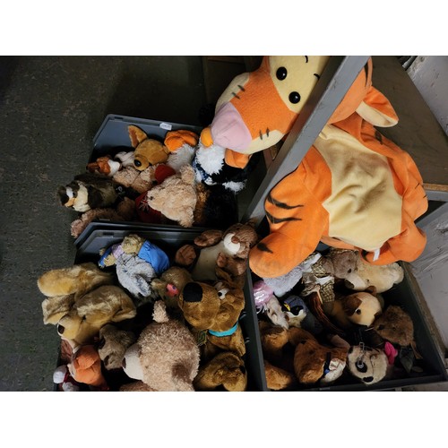 1796B - Very large collection of soft toys and teddy's including Scooby-Doo Hamley's Bear and others