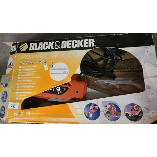 437 - Black and decker scorpion ks890ec electric hand saw